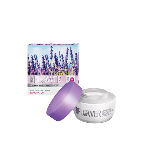 FLOWER Rozjasňujúci denný pleťový krém pre suchú a citlivú pokožku s levanduľovým extraktom 50 ml - NATURE OF AGIVA FLOWER Rozjasňujúci denný pleťový krém pre suchú a citlivú pokožku s levanduľovým extraktom 50 ml - NATURE OF AGIVA