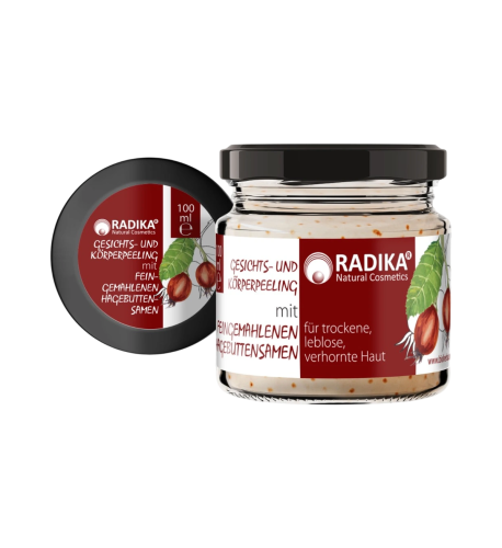 Peeling na tvár a telo s jemne mletými šípkovými semienkami – 100 ml – Bioherba
