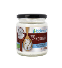 100 % bio kokosový olej za studena lisovaný – 150 g – Bioherba 100 % bio kokosový olej za studena lisovaný – 150 g – Bioherba