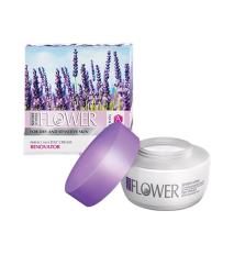 FLOWER Rozjasňujúci denný pleťový krém pre suchú a citlivú pokožku s levanduľovým extraktom 50 ml - NATURE OF AGIVA