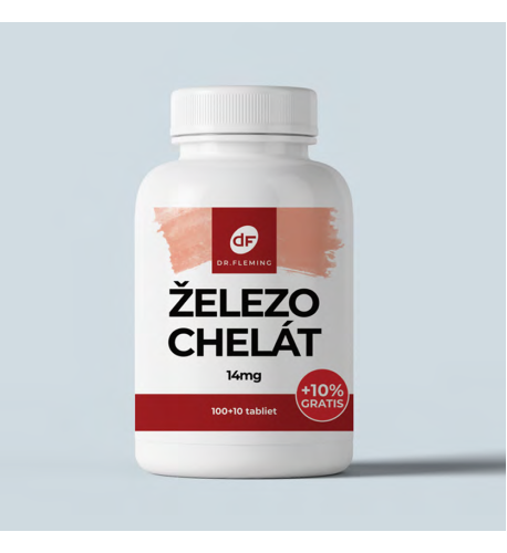 Železo Chelát 14mg - 110 tabliet - Dr. Fleming