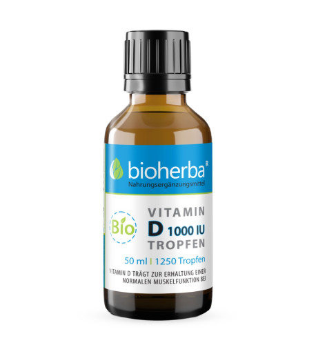 Vitamín D kvapky 1000 IU (25 mcg) - 50 ml - Bioherba Vitamín D kvapky 1000 IU (25 mcg) - 50 ml - Bioherba