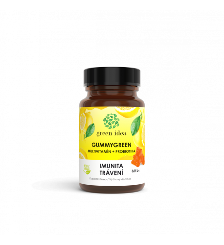 Gummygreen - Multivitamín + probiotiká 60 ks - Green idea