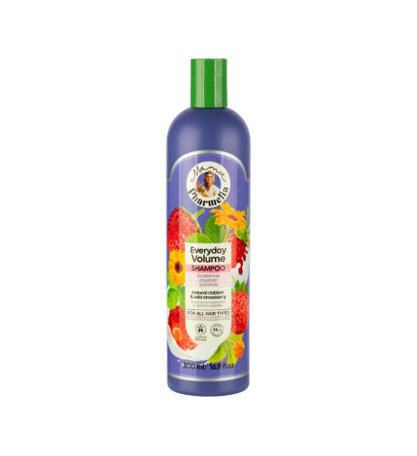 Šampón pre každodenný objem s kyslým mliekom a lesnou jahodou - 500 ml - Mama Pharmelia