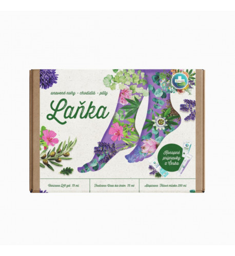 Darčekové balenie LAŇKA pre unavené nohy, chodidlá a päty - Annabis