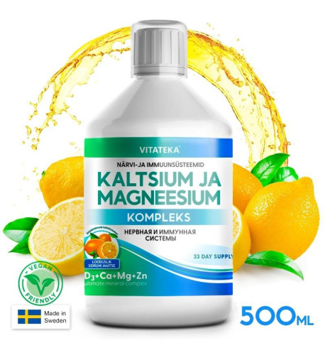Komplex vápnika a horčíka – 500 ml – Vitateka