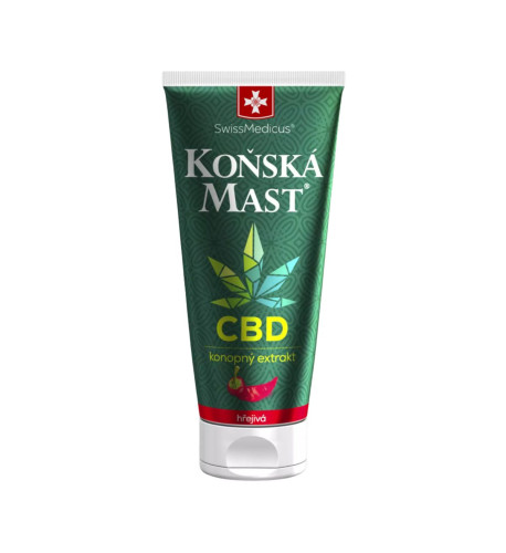Konská masť s CBD hrejivá 200 ml – SwissMedicus Konská masť s CBD hrejivá 200 ml – SwissMedicus