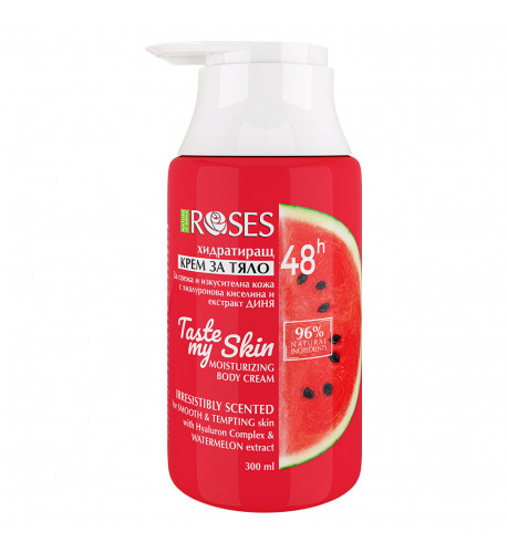 TASTE MY SKIN hydratačný telový krém 48h s kyselinou hyaluronóvou a extraktom z melóna 300ml - NATURE OF AGIVA