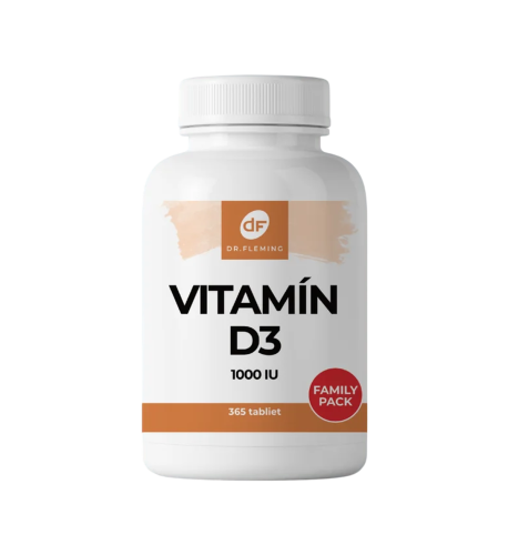 Vitamín D3 1000IU - 365 tabliet - Dr. Fleming