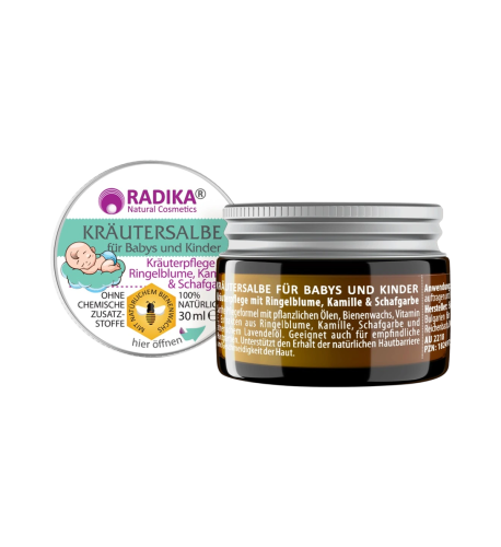 Bylinná masť pre bábätká a deti s harmančekom - 30 ml - Bioherba
