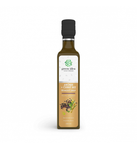 Arónia+čierna baza sirup trstinový 250 ml - Green idea