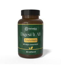 Komplex tráviacich enzýmov - 80 vegánskych kapsúl