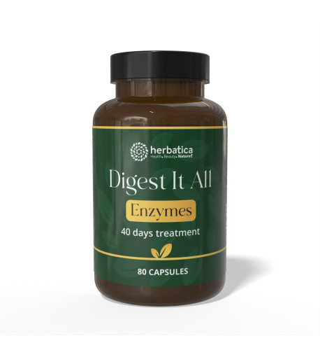 Komplex tráviacich enzýmov - 80 vegánskych kapsúl