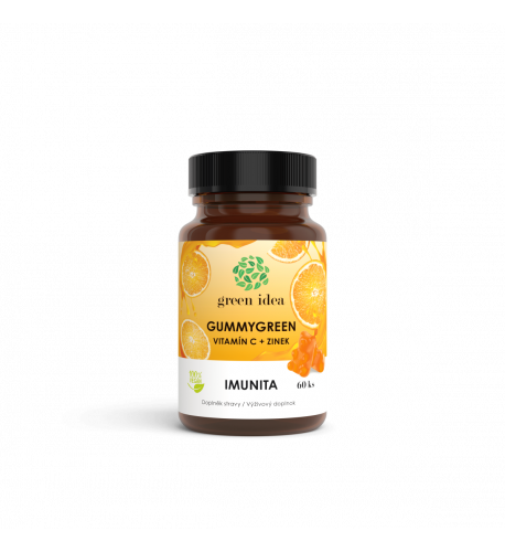 Gummygreen - Vitamín C + zinok 60 ks - Green idea