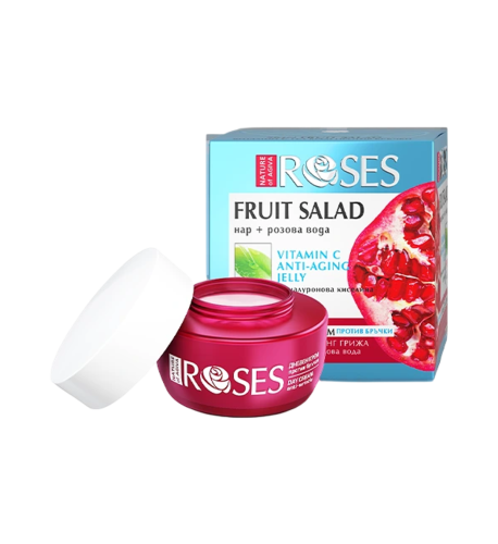 FRUIT SALAD vitamín C gélový krém proti vráskam s extraktom z granátového jablka a ružovou vodou 50 ml - NATURE OF AGIVA FRUIT SALAD vitamín C gélový krém proti vráskam s extraktom z granátového jablka a ružovou vodou 50 ml - NATURE OF AGIVA
