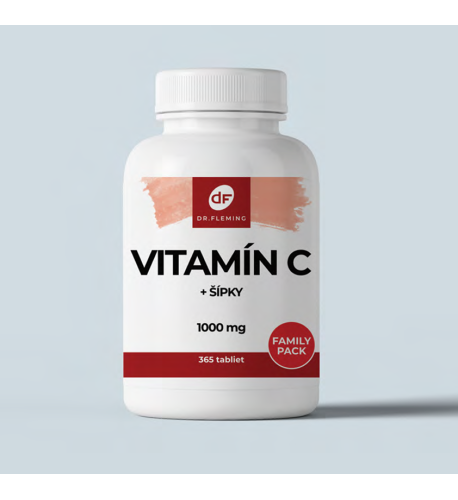 Vitamín C 1000 + Šípky - 365 tabliet - Dr. Fleming