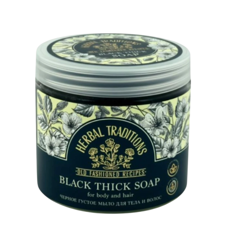 Čierne husté saunové mydlo na telo a vlasy - 400 ml - Herbal Traditions Čierne husté saunové mydlo na telo a vlasy - 400 ml - Herbal Traditions