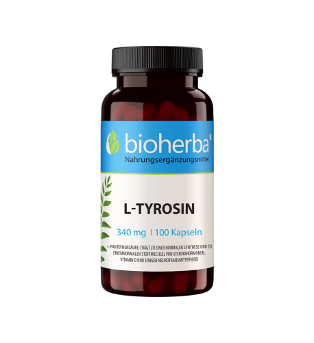 L-Tyrozín 340 mg – 100 kapsúl – Bioherba L-Tyrozín 340 mg – 100 kapsúl – Bioherba