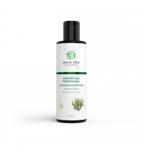 Alpská relaxačná zmes masážny olej 200 ml - Green idea