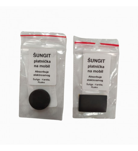Šungitové kamene Šungit - platnička na mobil Variant: Kruh