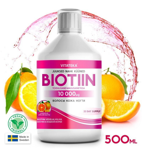 Biotín 10 000 mikrogramov 500 ml - Vitateka