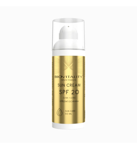 Opaľovací krém SPF 20 – starostlivosť o pokožku na slnku 50 ml – Green idea Opaľovací krém SPF 20 – starostlivosť o pokožku na slnku 50 ml – Green idea