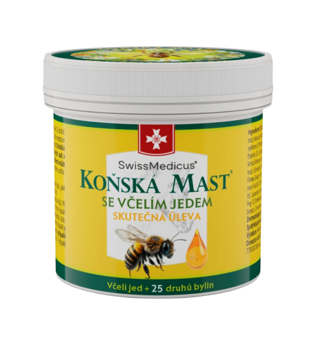 Konská masť so včelím jedom 150 ml - SwissMedicus Konská masť so včelím jedom 150 ml - SwissMedicus