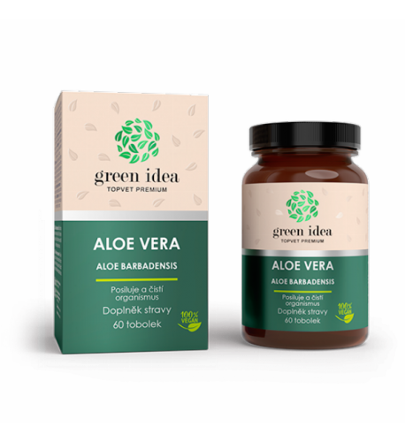 Aloe vera – bylinný extrakt – 60 kapsúl – Green idea