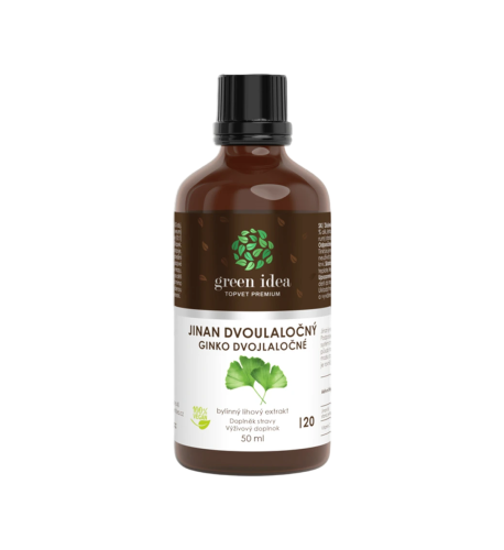 Ginkgo tinktúra – kvapky 50 ml – Green idea