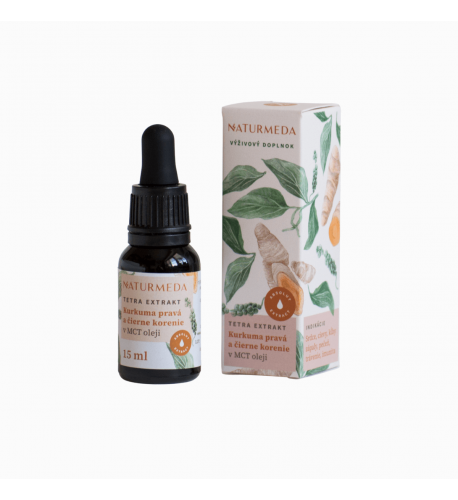 Kurkuma pravá – Tetra bylinný extrakt – 15 ml – Naturmeda
