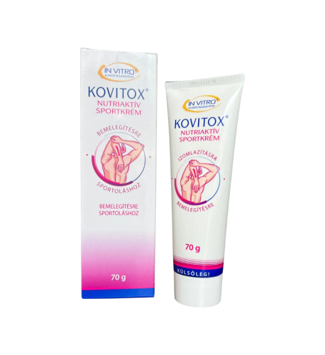 IN VITRO Kovitox krém - úľava pre stuhnuté svaly a namáhané kĺby - 70 g - InVitro