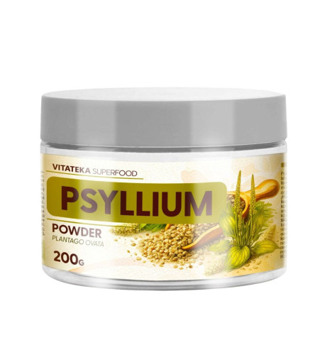 Psyllium - prášok zo šupiek skorocelu indického - 200 g - Vitateka Psyllium - prášok zo šupiek skorocelu indického - 200 g - Vitateka