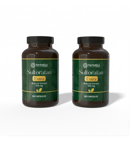 Zvýhodnený set: 2x Sulforafán EXTRA - extrakt z brokolice 500 mg, 60 kapsúl