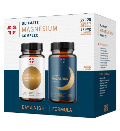 Ultimate Magnesium Complex - 2x 120 kapsúl - Heart Elements Ultimate Magnesium Complex - 2x 120 kapsúl - Heart Elements