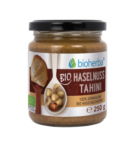 100 % bio lieskovo-orieškové tahini – 250 g – Bioherba