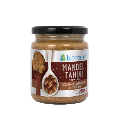 100 % mandľové tahini z mletých mandlí crunchy – 250 g – Bioherba 100 % mandľové tahini z mletých mandlí crunchy – 250 g – Bioherba