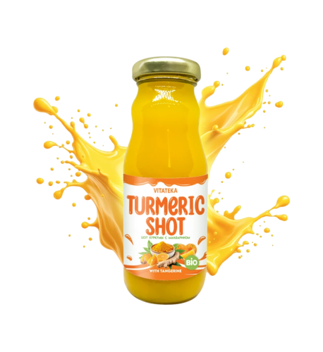 Kurkuma shot s mandarínkou – 200 ml – Vitateka
