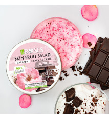 2v1 Cukrový peeling jogurt, ružová voda a čokoláda FRUIT SALAD 200 ml - NATURE OF AGIVA