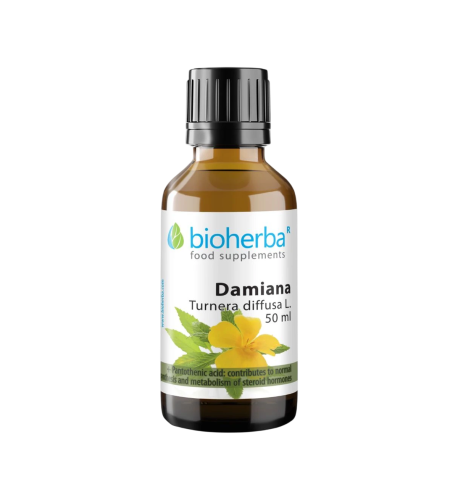 Damiána kvapky – tinktúra – 50 ml – Bioherba