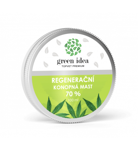 Konopná regeneračná masť 70 % 100 ml - Green idea