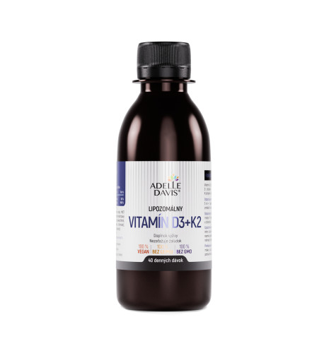 Lipozomálny vitamín D3+K2 200ml - Adelle Davis
