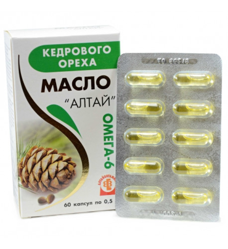 Cédrový olej “Altaj” - Altajvitamini - 60 kapsúl