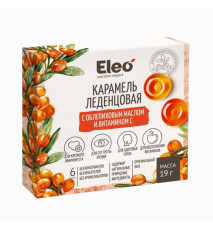 Karamelové cukríky s rakytníkovým olejom a vitamínom C - 6ks/19g - ELEO