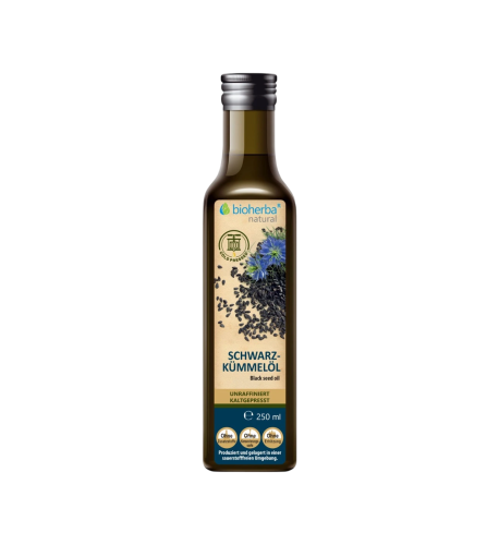 Olej z čiernej rasce lisovaný za studena, nerafinovaný - 250 ml - Bioherba