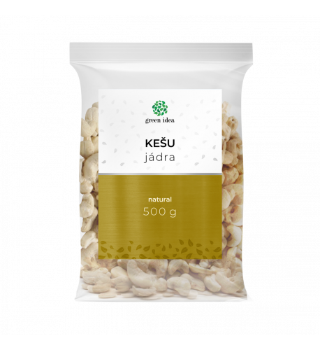 Kešu jadrá natural 500 g - Green idea