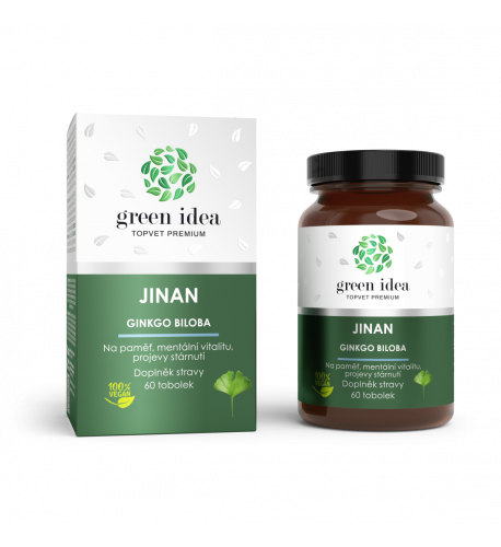 Ginkgo biloba - bylinný extrakt - 60 kapsúl - Green idea