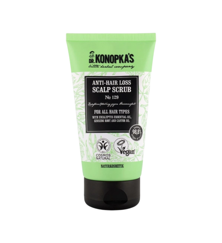 Peeling na pokožku hlavy proti vypadávaniu vlasov №129 pre všetky typy vlasov - 150 ml - Dr. Konopka's