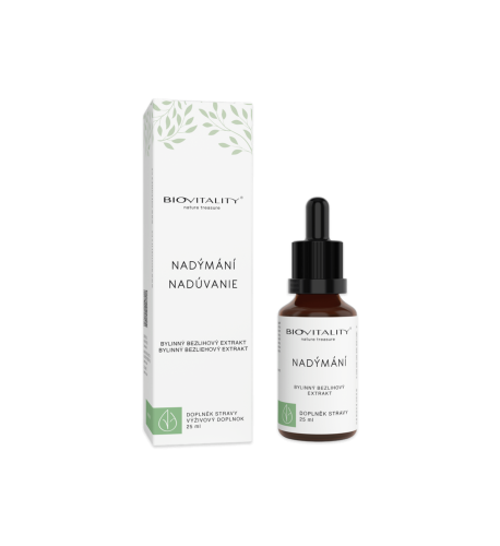 Nadúvanie bezalkoholová tinktúra – kvapky 25 ml – Green idea