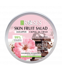 2v1 Cukrový peeling jogurt, ružová voda a čokoláda FRUIT SALAD 200 ml - NATURE OF AGIVA