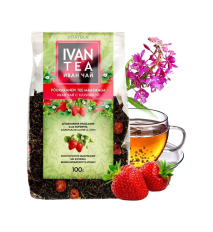 Ivan čaj (vrbovka úzkolistá) s jahodami – 100 g – Vitateka